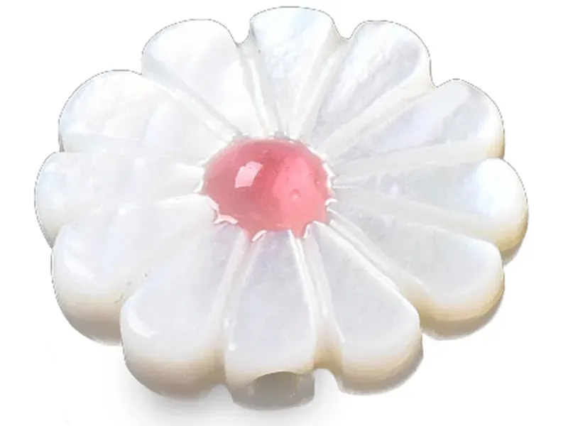 La Petite Epicerie Bloem kraal 12 mm koraal per stuk schelp