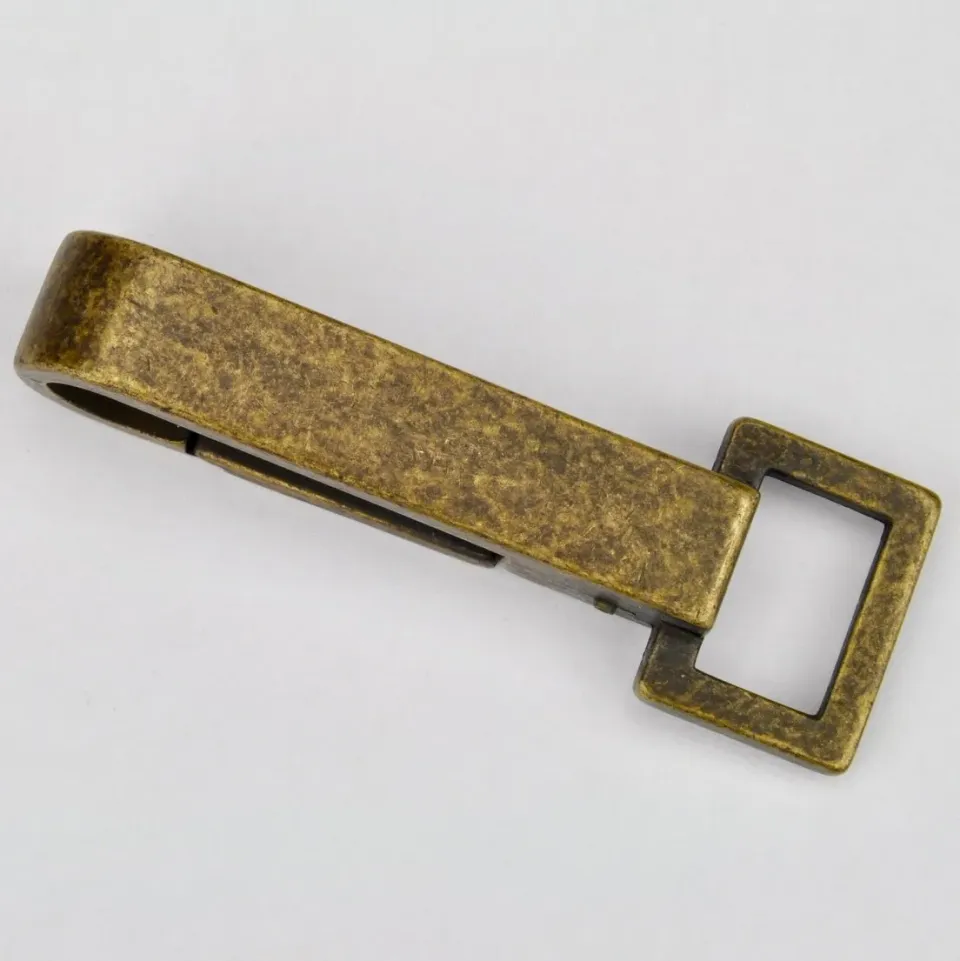 Leather House Musketonhaak 15 mm tasaccessoire messing 2 stuks