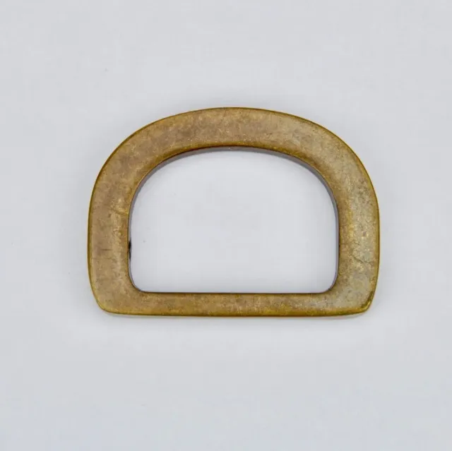 Leather House D-Ring messing 20 mm oudgoud