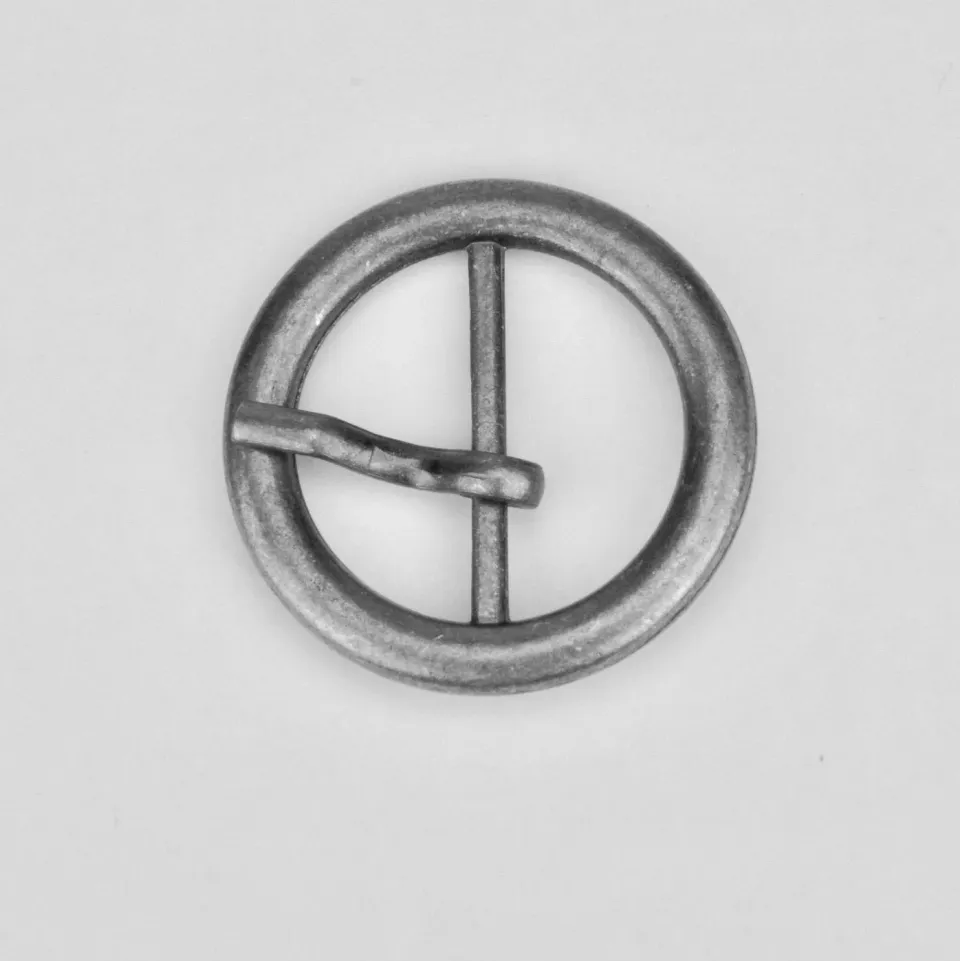 Leather House Gesp Oud Zilver 21mm decoratief