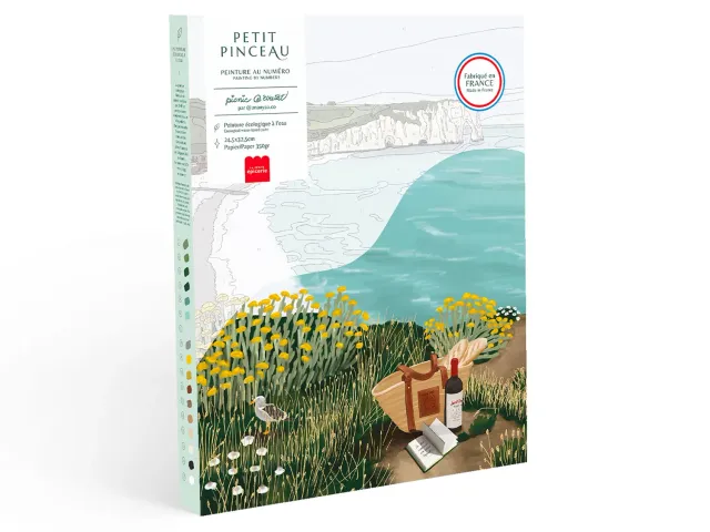 Petit Pinceau Picnic à Étretat verfset schilderen op nummer