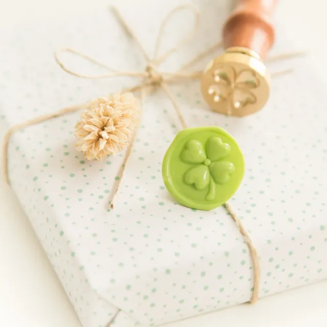 Jessy at Sea 3D Four-Leaved Clover waxzegel 22 mm
