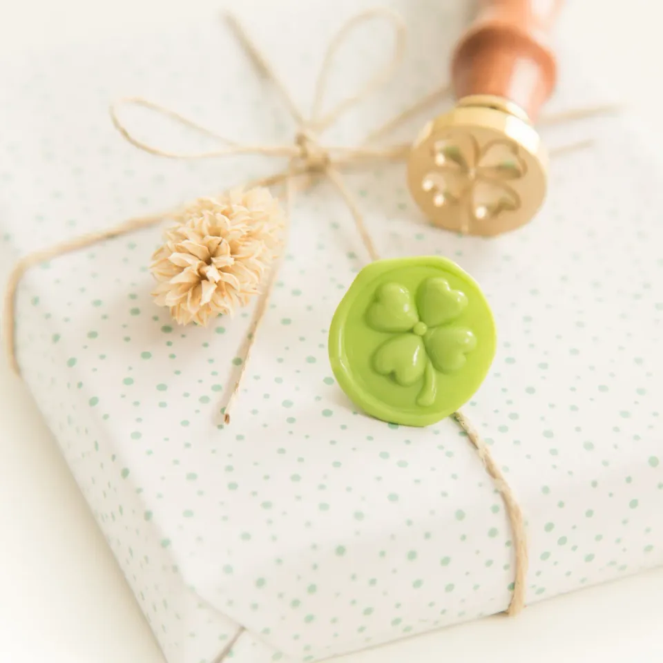 Jessy at Sea 3D Four-Leaved Clover waxzegel 22 mm