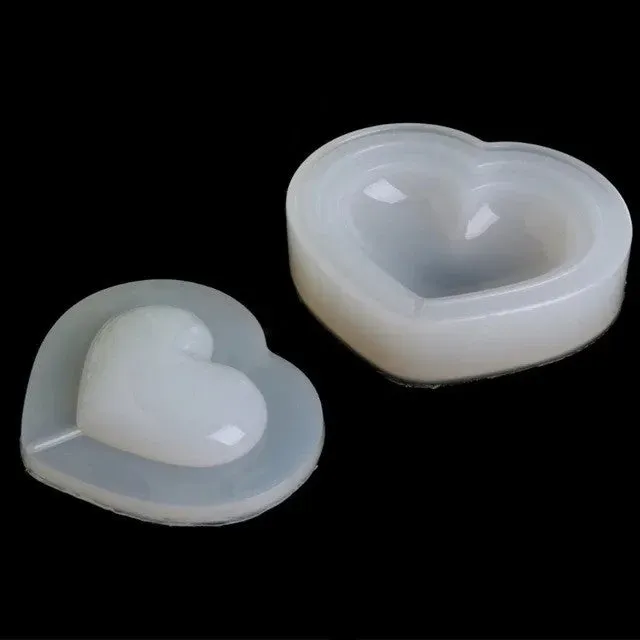Bijounique 62 Hart 3D gietmal siliconen 6,8 cm