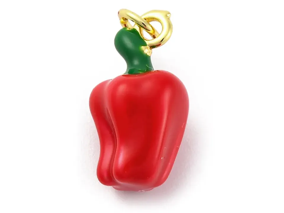La Petite Epicerie Paprika bedel emaille goud per stuk