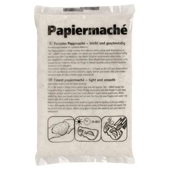LTC-Leiden papiermache boetseerpasta 200 gram cellulose