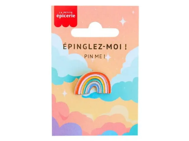 La Petite Epicerie pin regenboog emaille multicolor