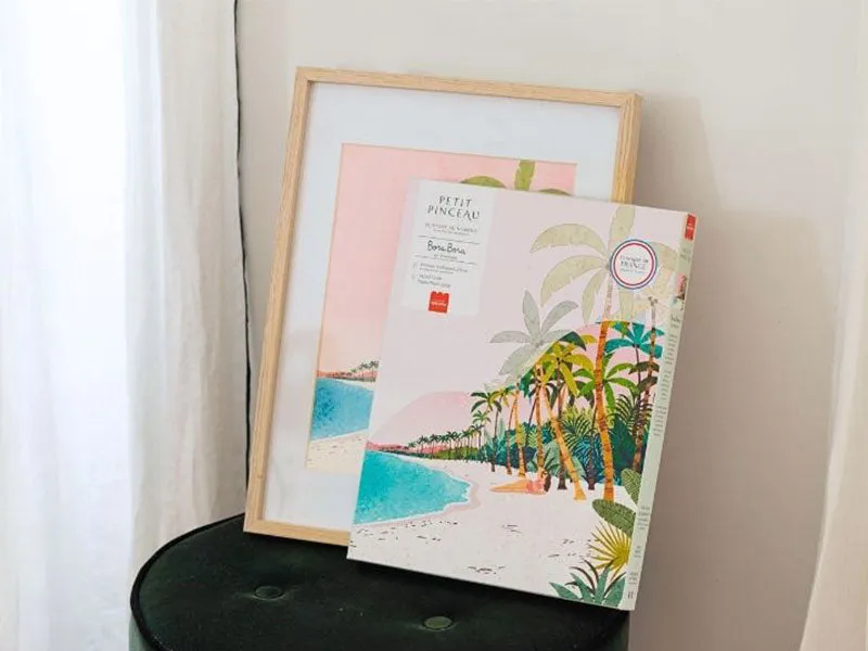 Petit Pinceau Bora Bora schilderen op nummer Tania Garcia