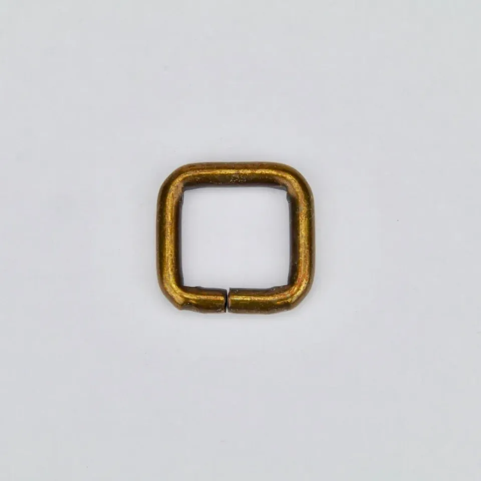 Leather House Square Ring ring oudgoud 15 mm vierkant