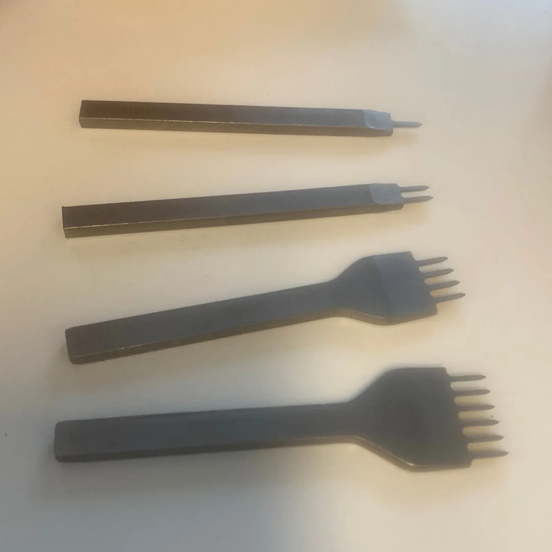Leather House Naaitanden Set 4 mm leer gereedschap 4-delig