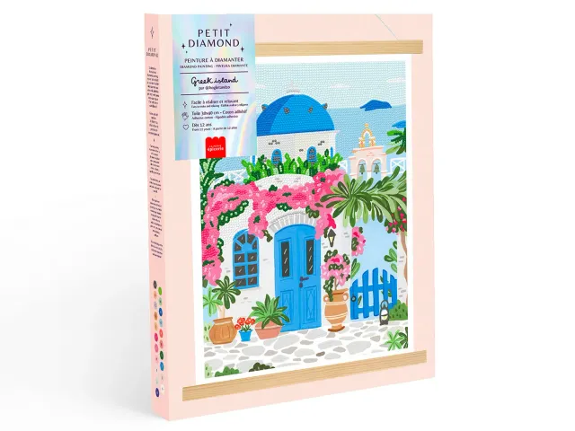 La Petite Epicerie Petit Diamond Greek Island painting