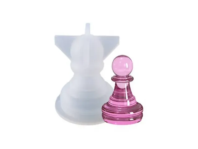 La Petite Epicerie siliconen mal pion 3,4 cm wit