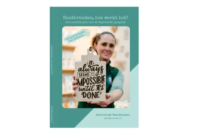 Astrid Brouwers startersgids houtbranden boek met sjablonen