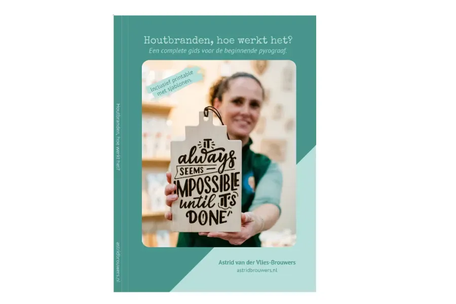 Astrid Brouwers startersgids houtbranden boek met sjablonen