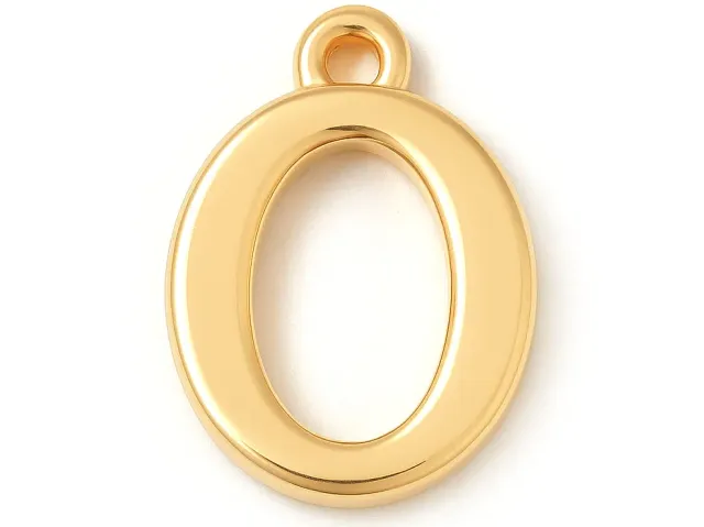 La Petite Epicerie bedel letter O goud 18K per stuk