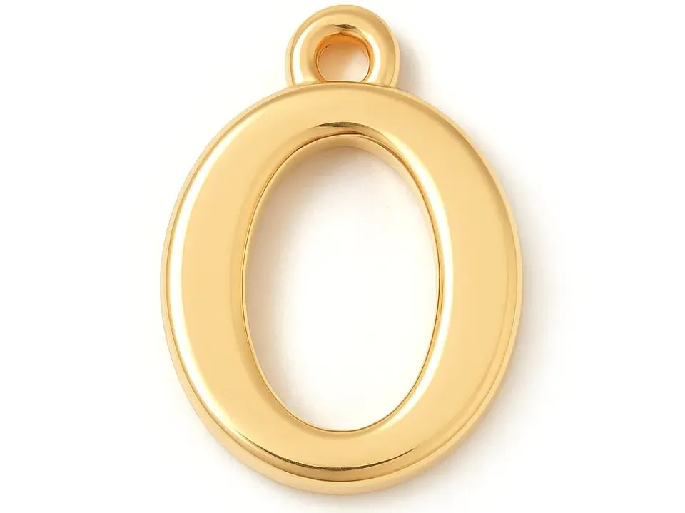 La Petite Epicerie bedel letter O goud 18K per stuk