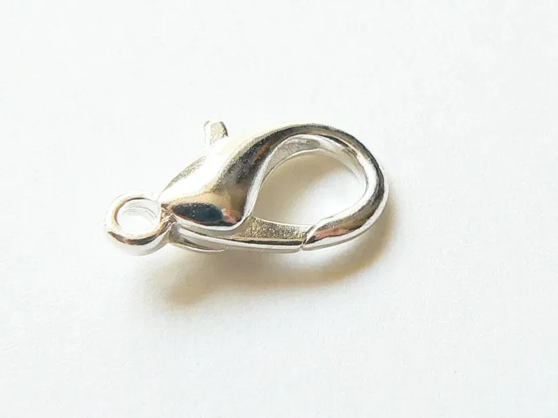 La Petite Epicerie karabijnslotjes 12 mm zilver 10 stuks