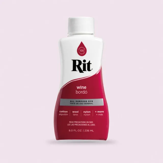 Rit All-Purpose Wine textielverf vloeibaar bordeauxrood
