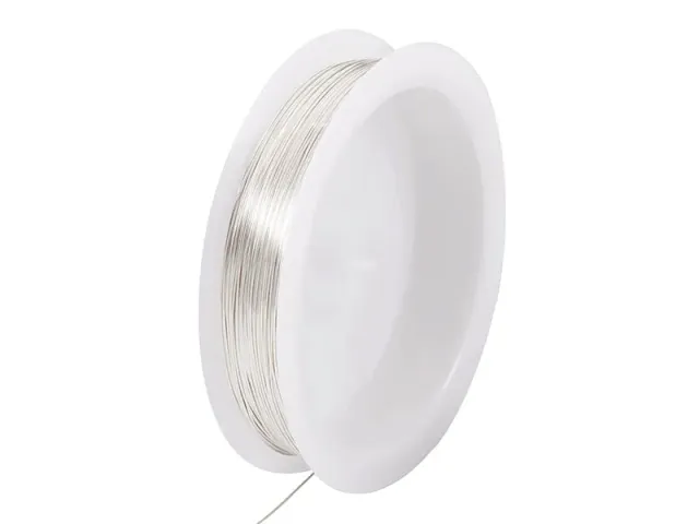La Petite Epicerie koperdraad verzilverd 0,6 mm 25 meter