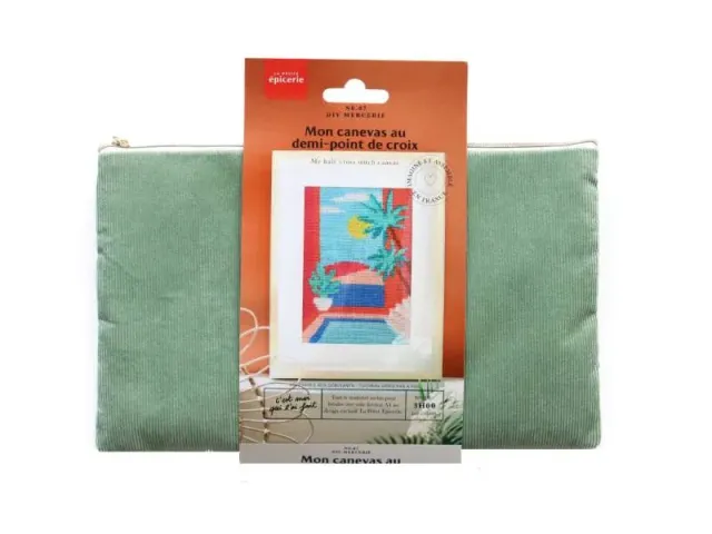 La Petite Epicerie canevas DIY kit halve kruissteek A4