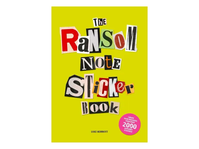 La Petite Epicerie Luke Herriott stickerboek ransom note letters