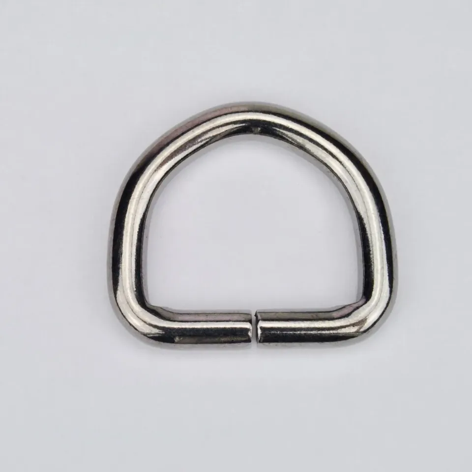 Leather House D-Ring Black 30 mm D-ring gunmetal