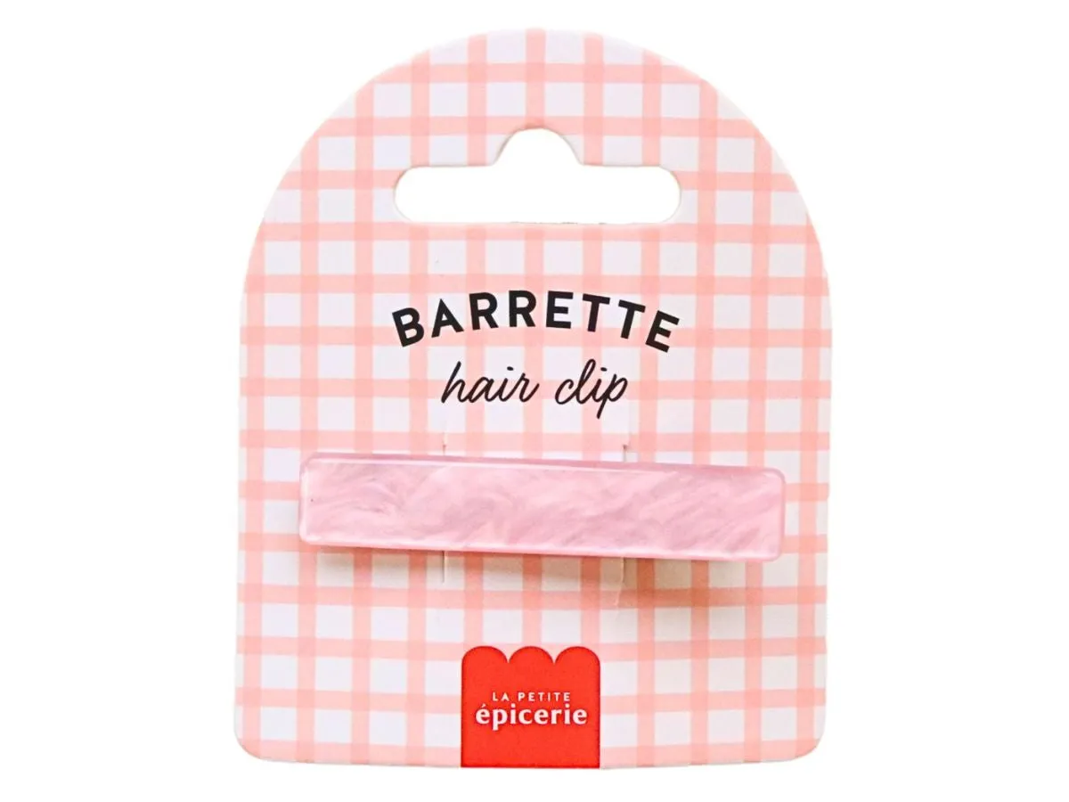 La Petite Epicerie Iconic Aquarelle haarspeld roze parelmoer