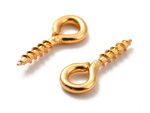 La Petite Epicerie schroef oogjes goud 18K 20 stuks RVS