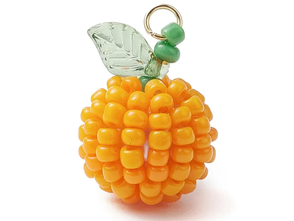 La Petite Epicerie hanger sinaasappel rocaille oranje 21,5mm