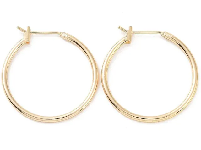 La Petite Epicerie creolen oorbellen goud 25 mm verguld
