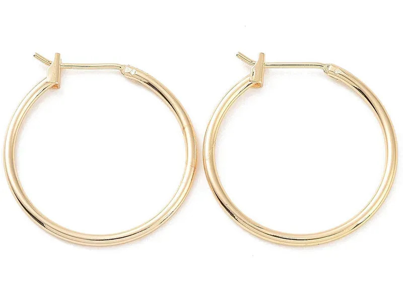 La Petite Epicerie creolen oorbellen goud 25 mm verguld