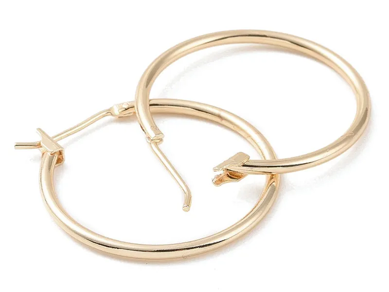 La Petite Epicerie creolen oorbellen goud 25 mm verguld