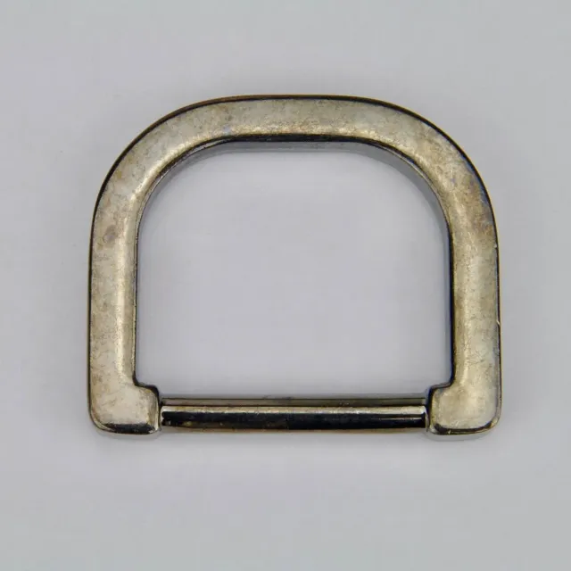Leather House D-Ring Black 25mm D-ring 2 stuks gun metal