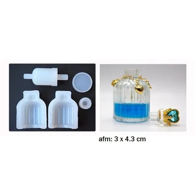 Bijounique Parfumflesje 3D siliconen mal per stuk