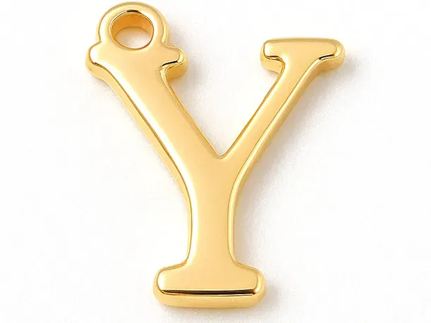 La Petite Epicerie Letter Y bedel goud 10 mm per stuk