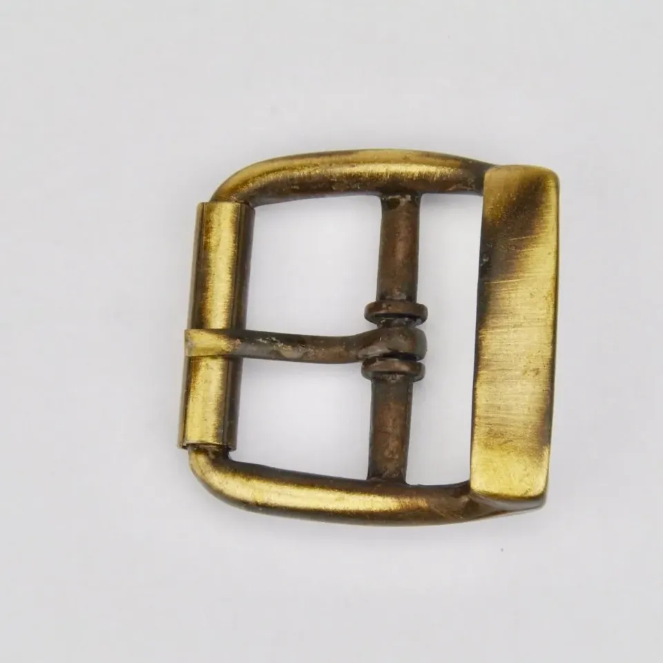 Leather House gesp brass 30mm oud goud per stuk