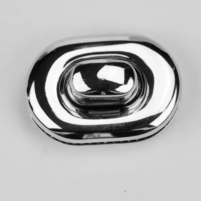 Leather House Draaislot Silver 37x22 mm tassluiting