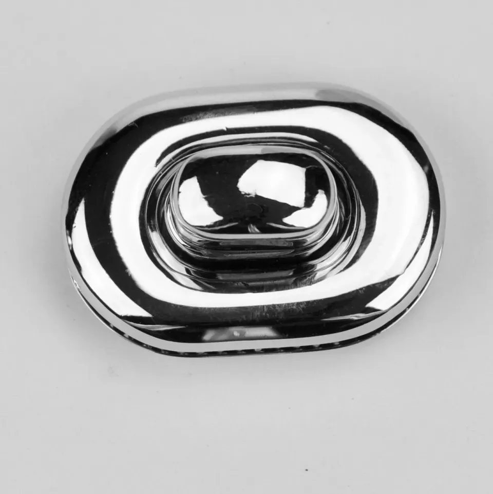 Leather House Draaislot Silver 37x22 mm tassluiting