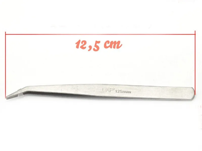La Petite Epicerie pincet gebogen 125 mm rvs precisie
