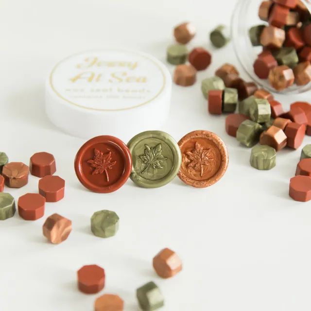 Jessy at Sea Autumn Beads sealing wax kralen herfst 100 stuks