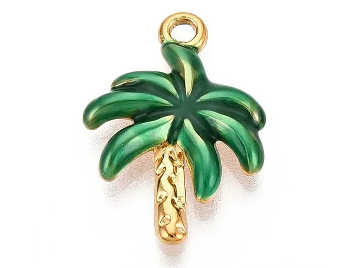 La Petite Epicerie Palmier bedel groen goud 21 mm