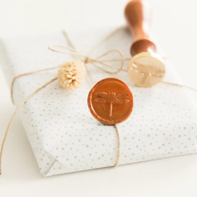 Jessy at Sea Dragonfly wax stempel 25 mm libel