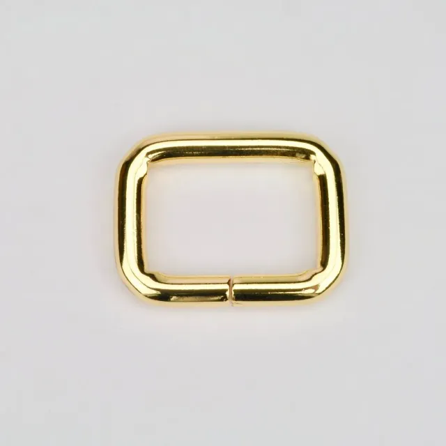 Leather House Rechthoekige Ring tassenring 30 mm per stuk goud