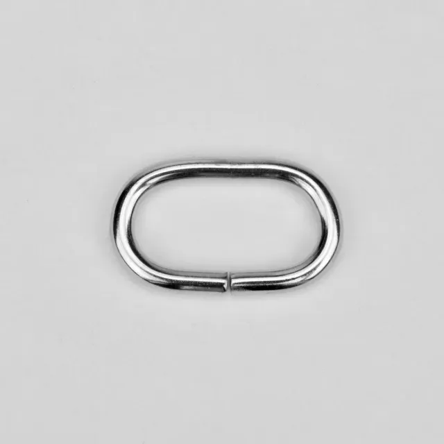 Habto Ovale Ring Zilver 22 mm tasring nikkel