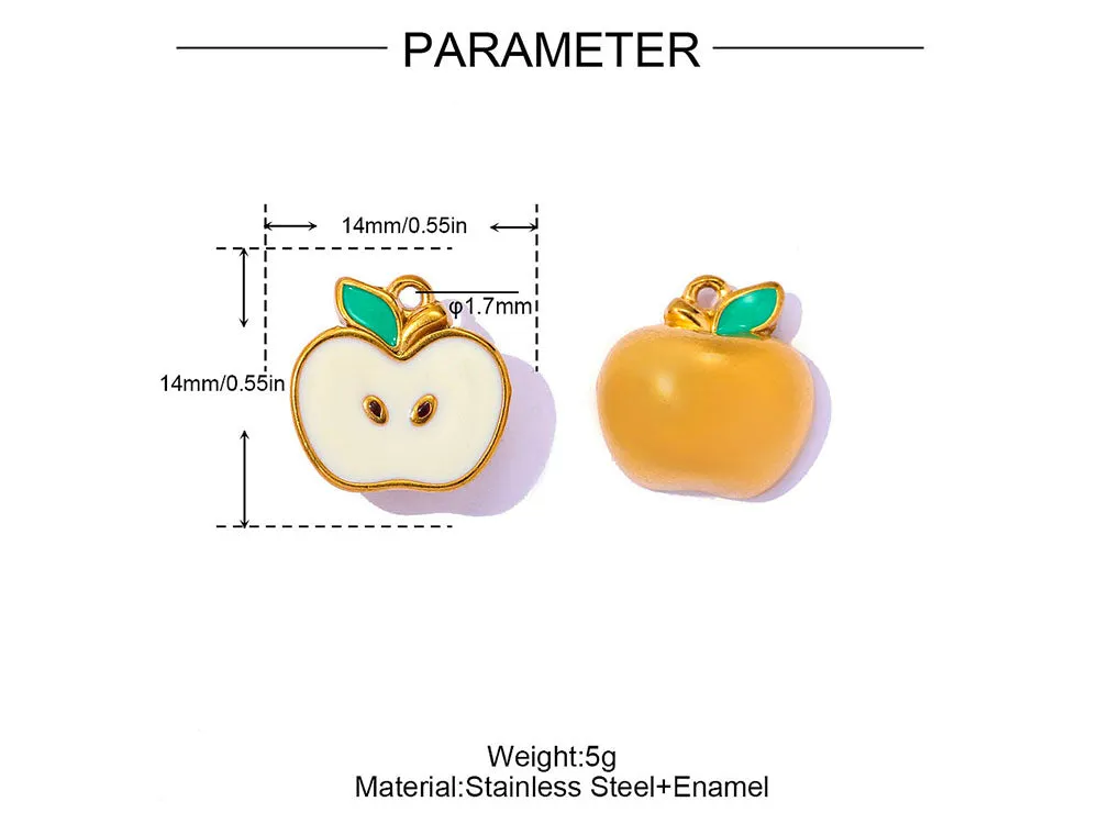 La Petite Epicerie Demi Pomme bedel halve appel goud 14 mm