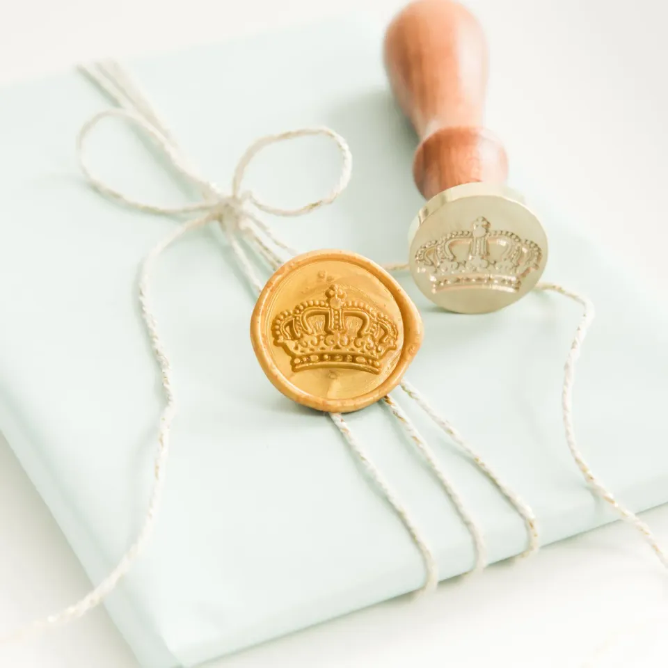 Jessy at Sea Crown wax seal stempel 25 mm kroon