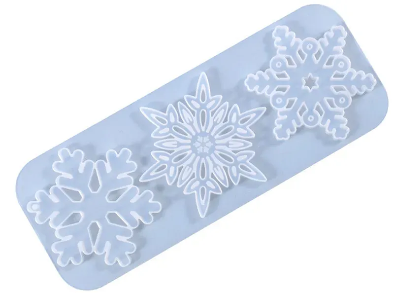La Petite Epicerie Mal 3 Sneeuwvlokken Siliconen Kerst