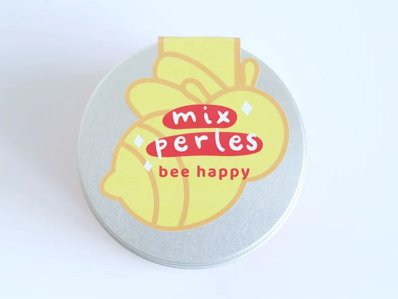 La Petite Epicerie Bee Happy kralenmix geel oranje 80 gram