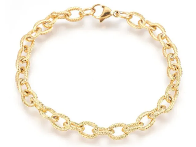 La Petite Epicerie armband ketting goud RVS 21,4 cm
