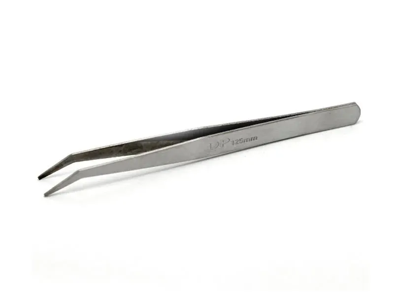 La Petite Epicerie pincet gebogen 125 mm rvs precisie